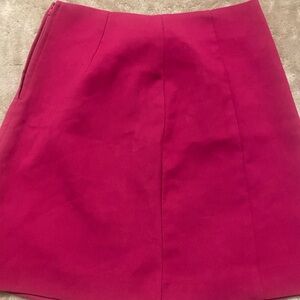 Magenta Zip Skirt